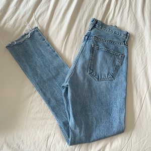 Agolde Cherie high rise straight jean in merit